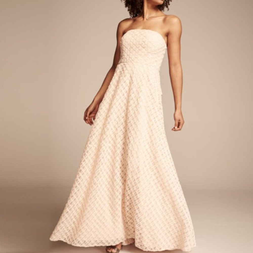 Nicole Miller Blush Strapless Gown NWT Sz8 NM61133